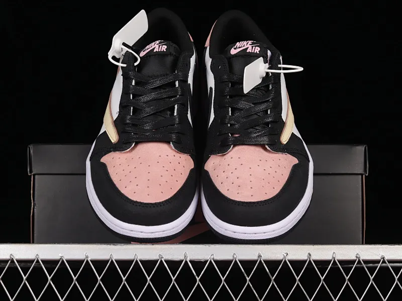 All categories Air Jordan Jordan series basketball shoes Air Jordan 1 Low Travis Scott x Air Jordan 1 Low OG AJ1 Joe 1 black pink undercut DM7866-066
